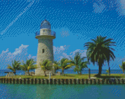 Florida Keys Lighthouse Diamond Painting Art