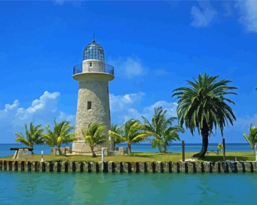Florida Keys Lighthouse Diamond Painting Art
