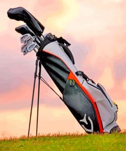 Golf Bag Diamond Painting Art