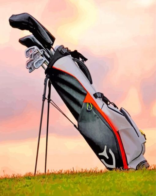 Golf Bag Diamond Painting Art