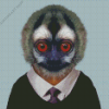 Monkey In A Suit Diamond Painting Art