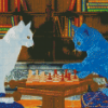 Cats Playing Diamond Painting Art