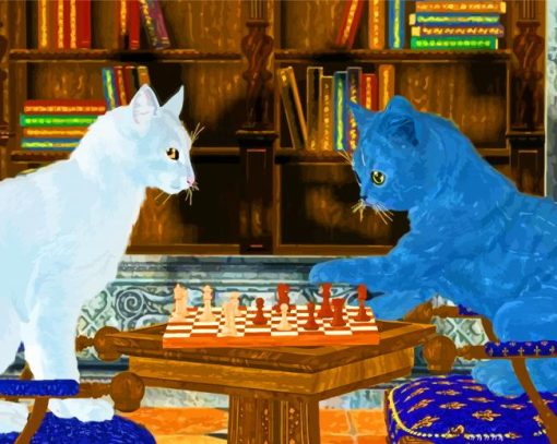 Cats Playing Diamond Painting Art