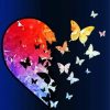 Heart Butterflies Diamond Painting Art