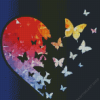 Heart Butterflies Diamond Painting Art