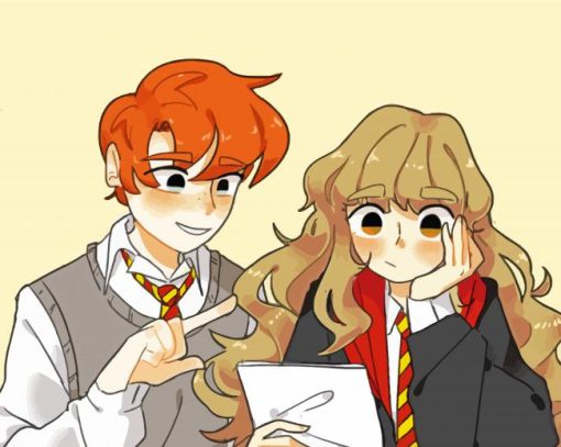 Hermione And Ron Diamond Painting Art