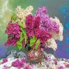 Lilac Bouquet Diamond Painting Art