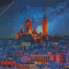 Montmartre At Night Diamond Painting Art