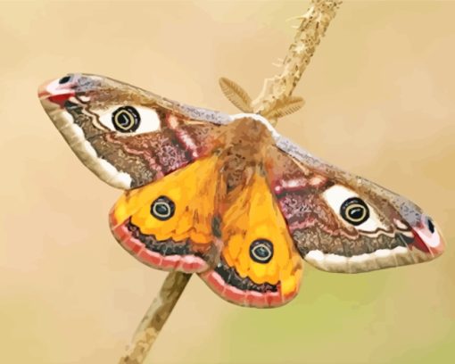 Moth Butterfly Diamond Painting Art