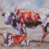 Nguni Cattle Diamond Painting Art