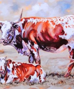 Nguni Cattle Diamond Painting Art