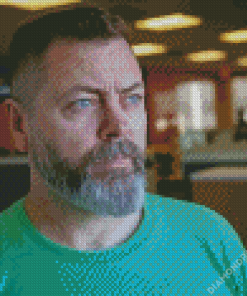 Nick Offerman Diamond Painting Art