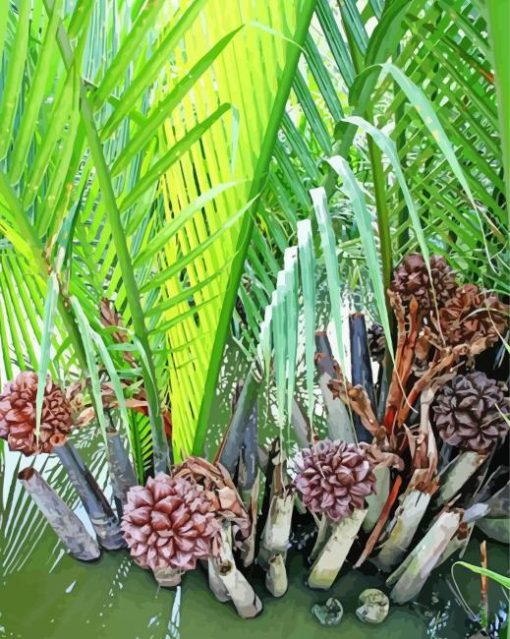 Nipa Plant Diamond Painting Art