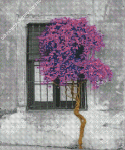 Tree Window Diamond Painting Art