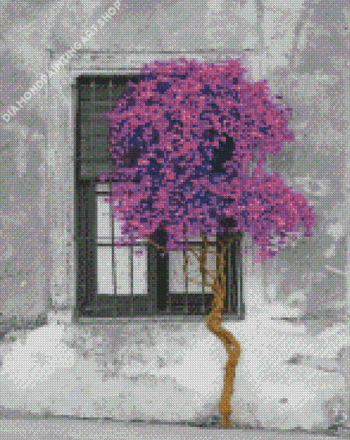 Tree Window Diamond Painting Art