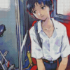 Shinji Ikari Diamond Painting Art