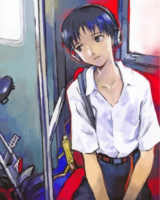 Shinji Ikari Diamond Painting Art