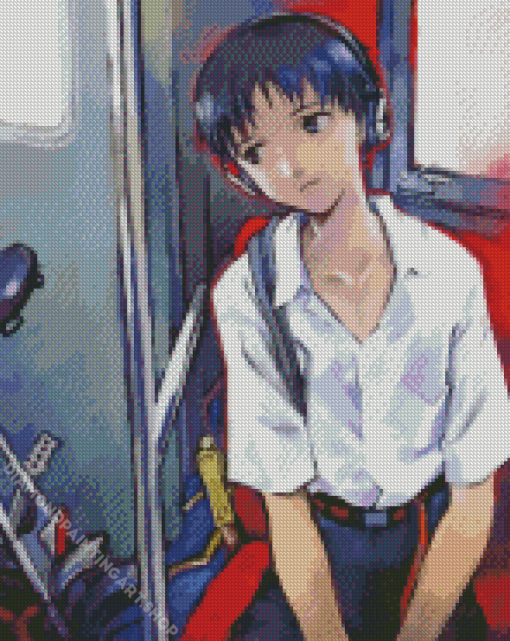 Shinji Ikari Diamond Painting Art