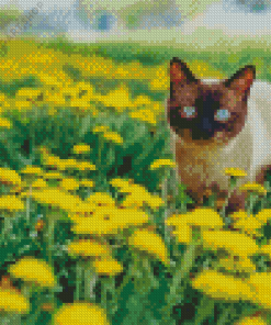 Siamese Cat Diamond Painting Art