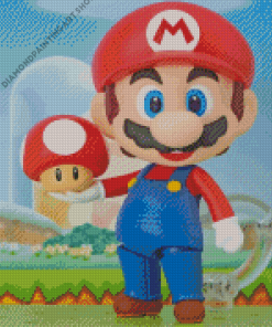 Super Mario Diamond Painting Art