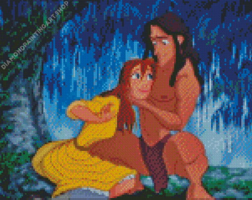 Tarzan And Jane Diamond Painting Art