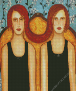Twins Girls Diamond Painting Art
