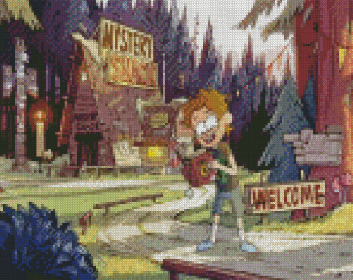 Gravity Falls Diamond Painting Art