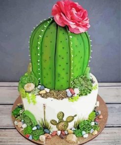 Cactus Dessert Diamond Painting Art