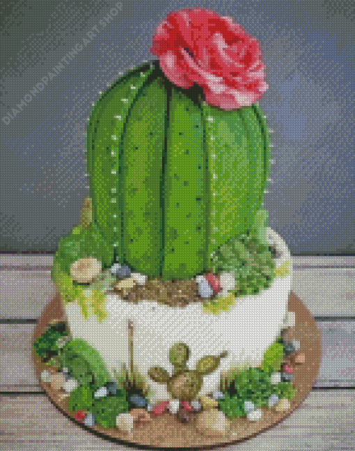 Cactus Dessert Diamond Painting Art