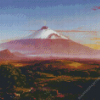 Mount Etna Diamond Painting Art