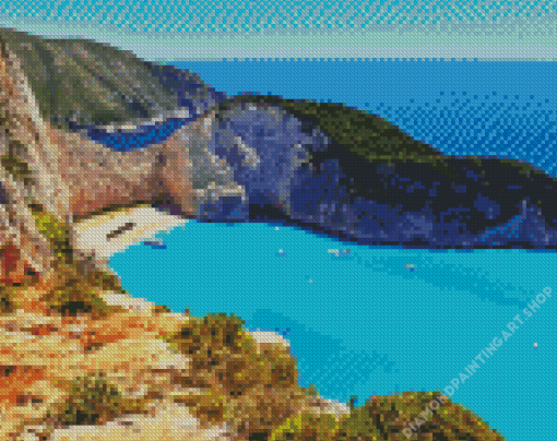 Navagio Zakynthos Diamond Painting Art