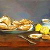 Oysters With Lemon Diamond Painting Art