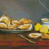 Oysters With Lemon Diamond Painting Art