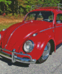 Beetle Convertible Car Diamond Painting Art