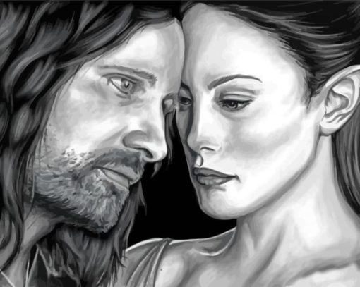 Arwen And Aragorn Diamond Painting Art