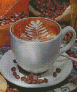 Coffee And Biscuits Diamond Painting Art