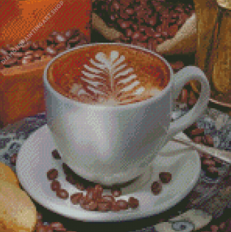 Coffee And Biscuits Diamond Painting Art