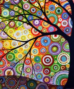 Circle Tree Diamond Painting Art