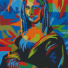 Colorful Mona Lisa Diamond Painting Art