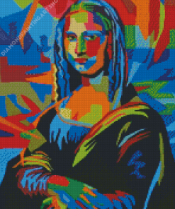 Colorful Mona Lisa Diamond Painting Art