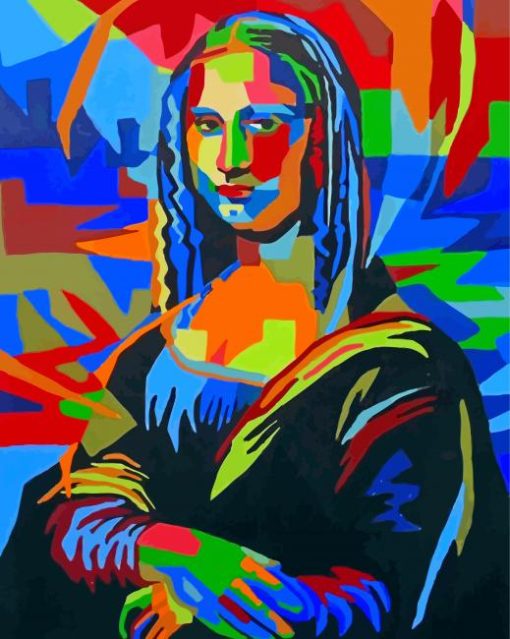 Colorful Mona Lisa Diamond Painting Art