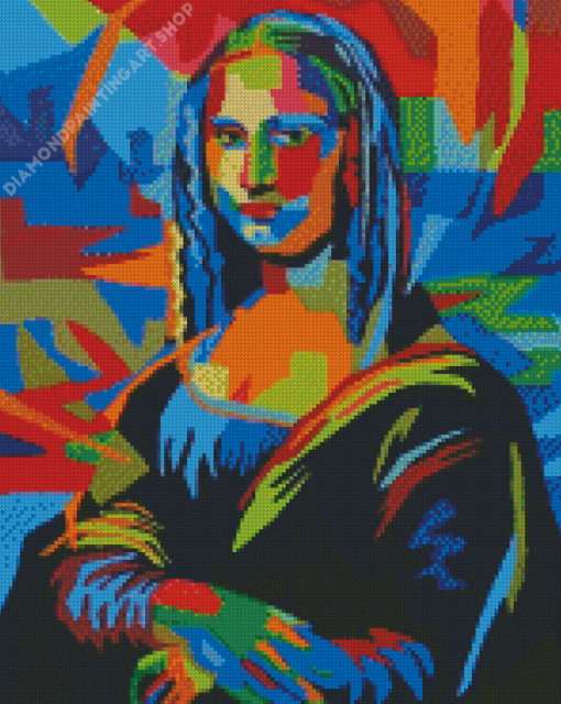 Colorful Mona Lisa Diamond Painting Art