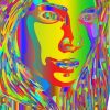 Psychedelic Woman Diamond Painting Art