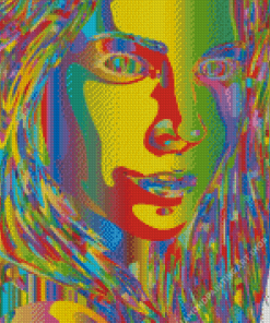 Psychedelic Woman Diamond Painting Art