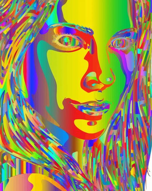 Psychedelic Woman Diamond Painting Art