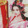 Chinese Woman Diamond Painting Art