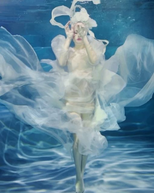 Lady Underwater Diamond Painting Art