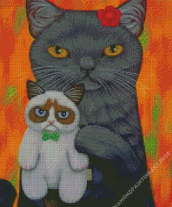 Mad Cats Diamond Painting Art
