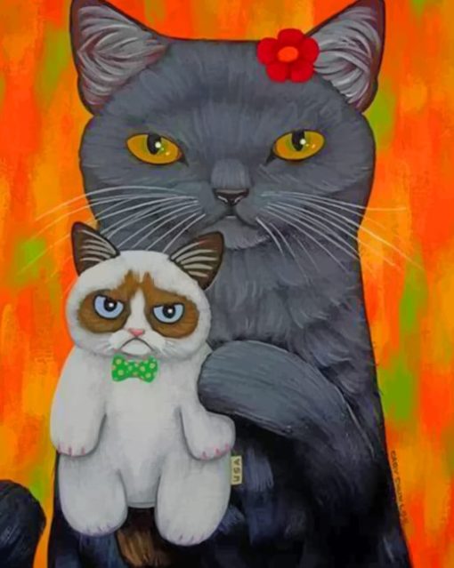 Mad Cats Diamond Painting Art