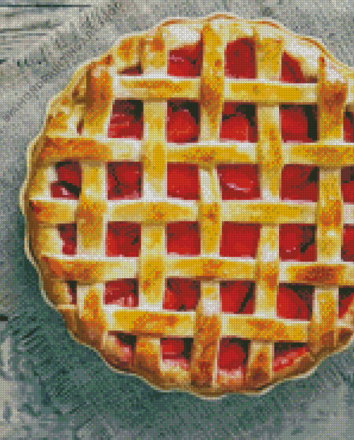 Strawberry Pie Diamond Painting Art